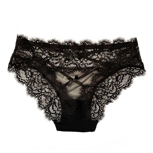 Black women's lace panty