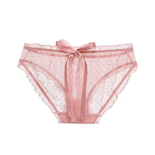 Lingt pink women's lace panty