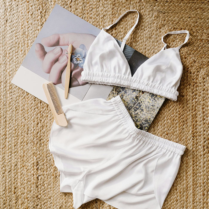 White cotton lingerie